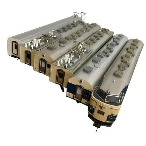 Y 長期保管 カツミ 鉄道模型 6本セット 581系 改造模型 寝台 食堂 S