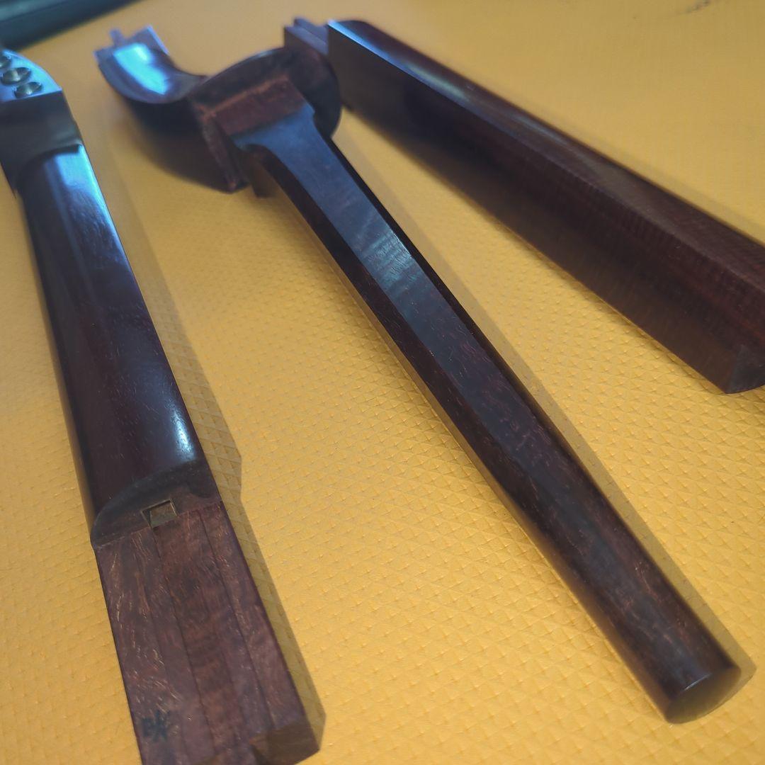 三味線　紅木　金細