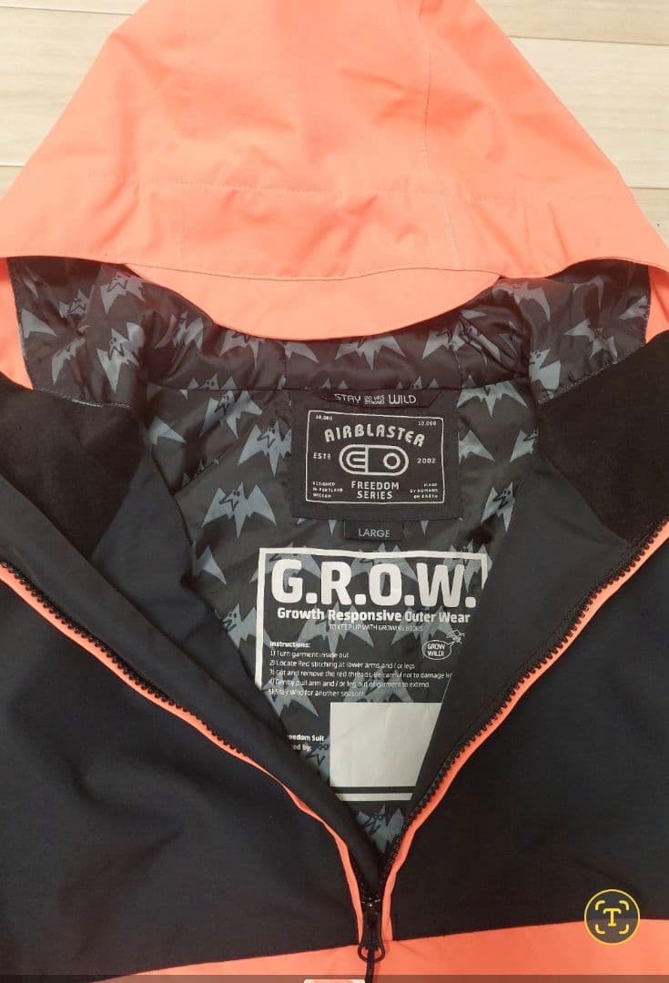 AIRBLASTER キッズ　スノーボードウェア上下セット Lサイズ