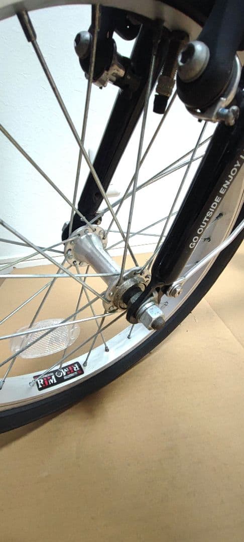 キャプテンスタッグ 折りたたみ自転車 アルミ 軽量 16インチ ブラック