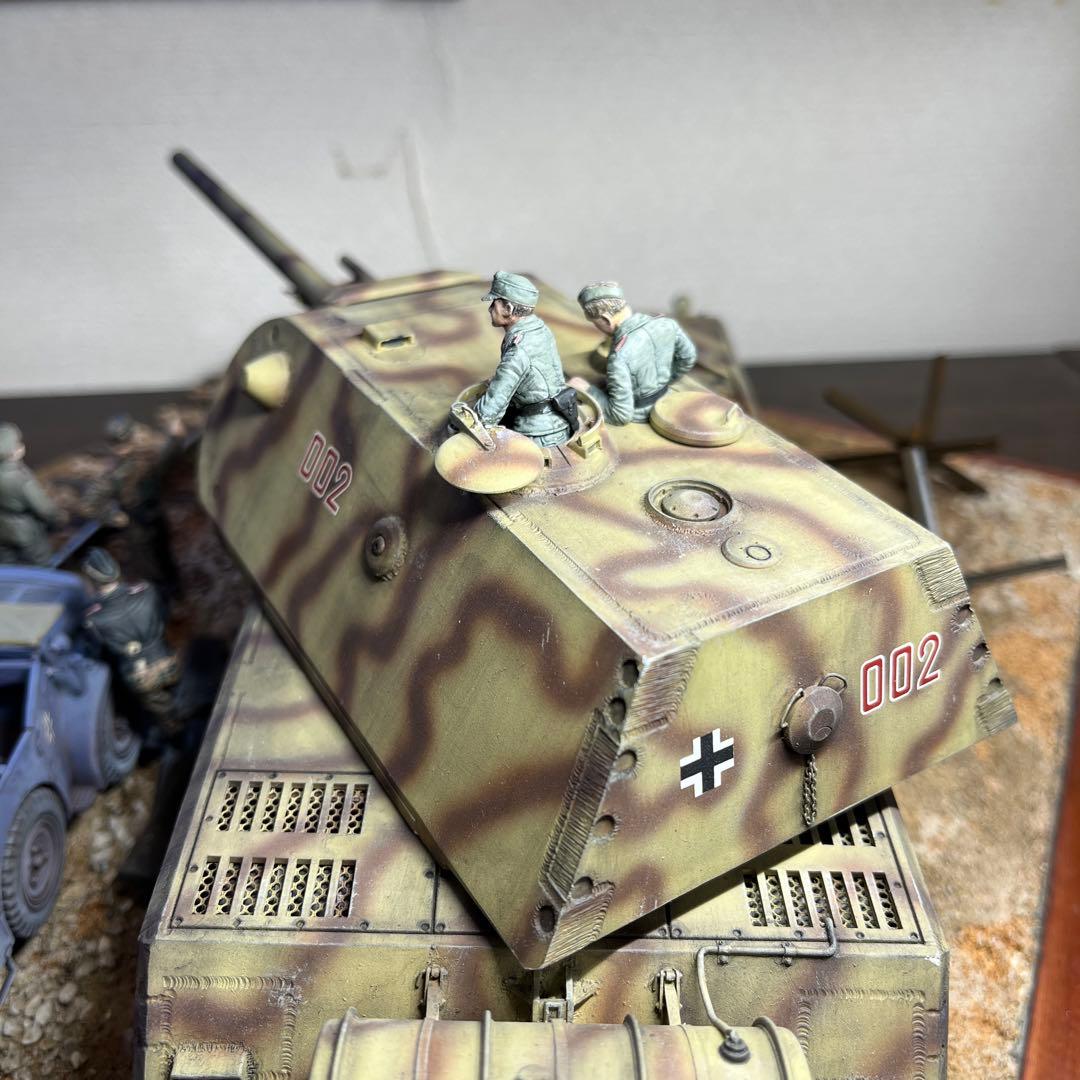 1/35 ドイツ軍　超重戦車マウス　ジオラマ