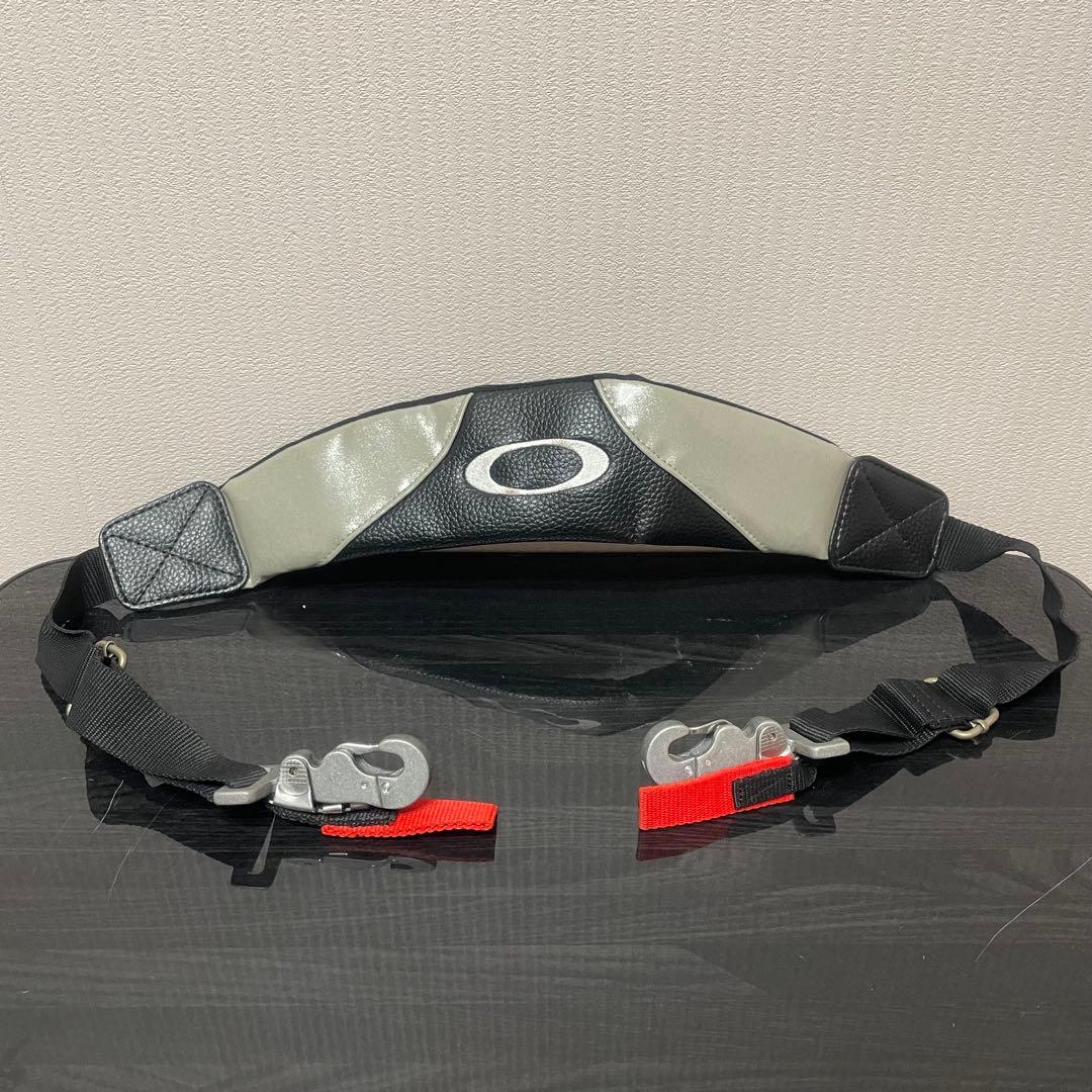 Oakley オークリー　ゴルフバッグ　ボストンバッグ　レザー　ブラック　刺繍