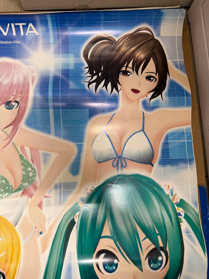 初音ミクProject DIVAf Vita 店頭販促用ポスター2枚セット