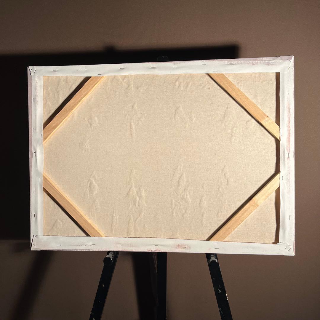 手書き油絵 ゼブラ 絵画 インテリア 油彩画