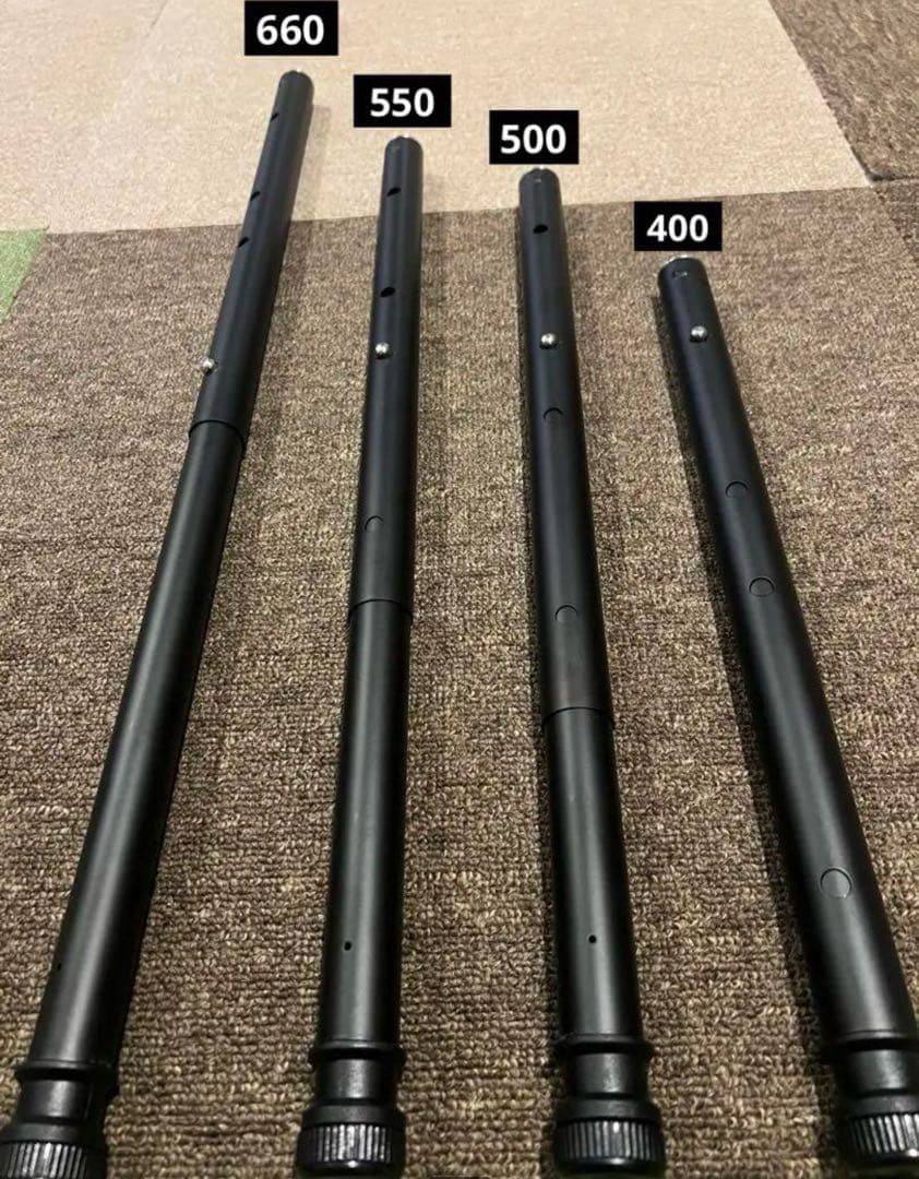 IGT 4way 400・500・ 550・660調整脚　ブラック　スノーピーク