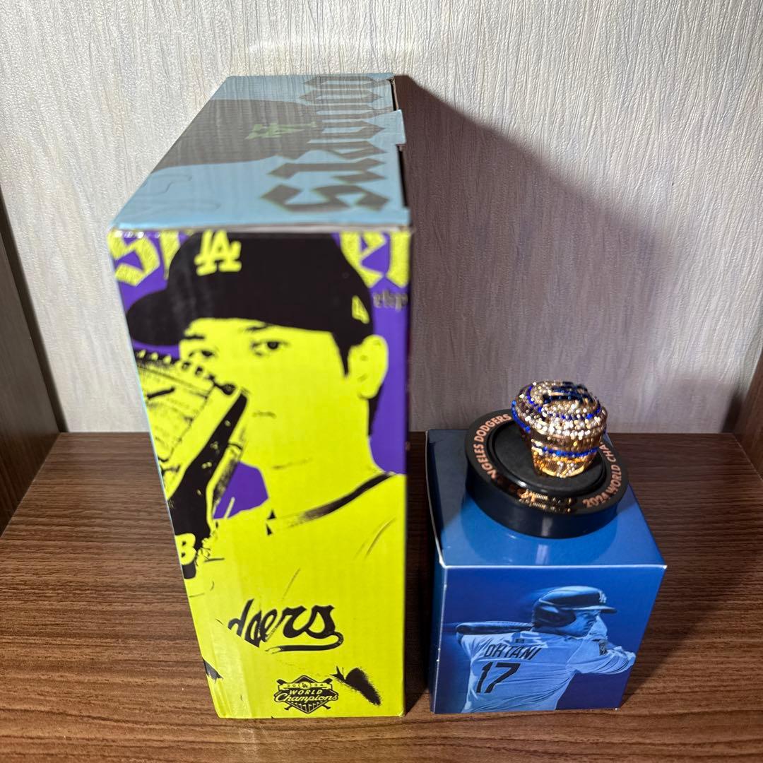 大谷翔平選手 ワールドシリーズ優勝リング ボブルヘッドセット