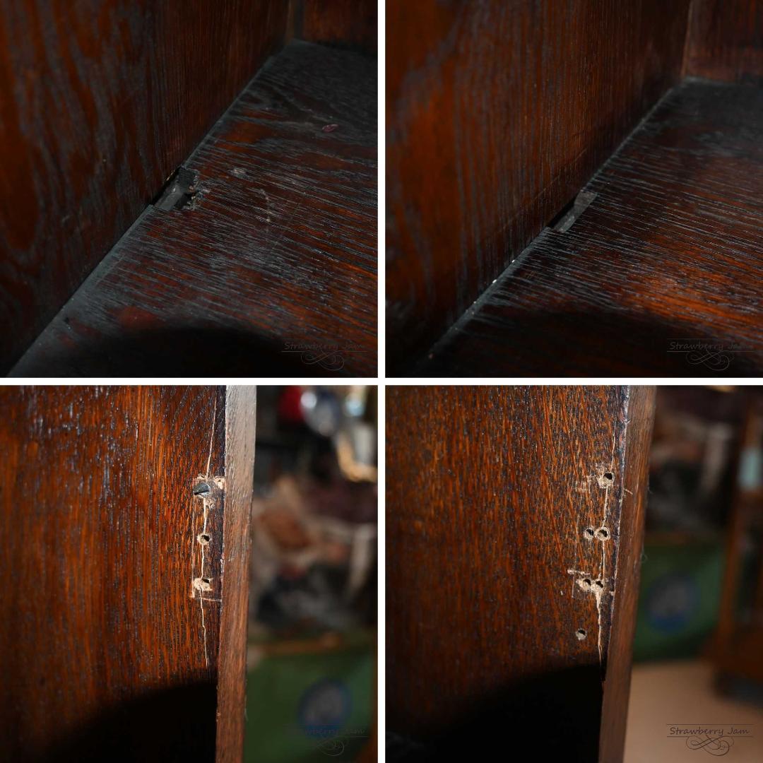 IFU-422 英国アンティーク オーク チェスト 3段 引き出し キャビネット