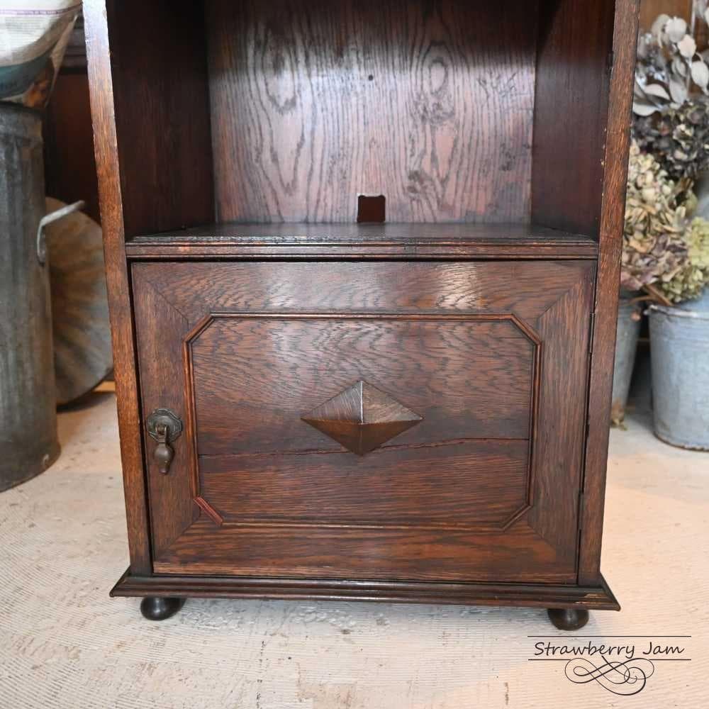 IFU-422 英国アンティーク オーク チェスト 3段 引き出し キャビネット