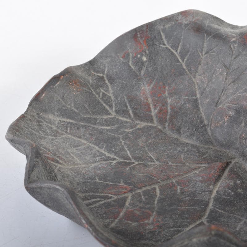 中国　古鉄　蓮に蛙　筆洗　水孟　茶托　5点　N　4220