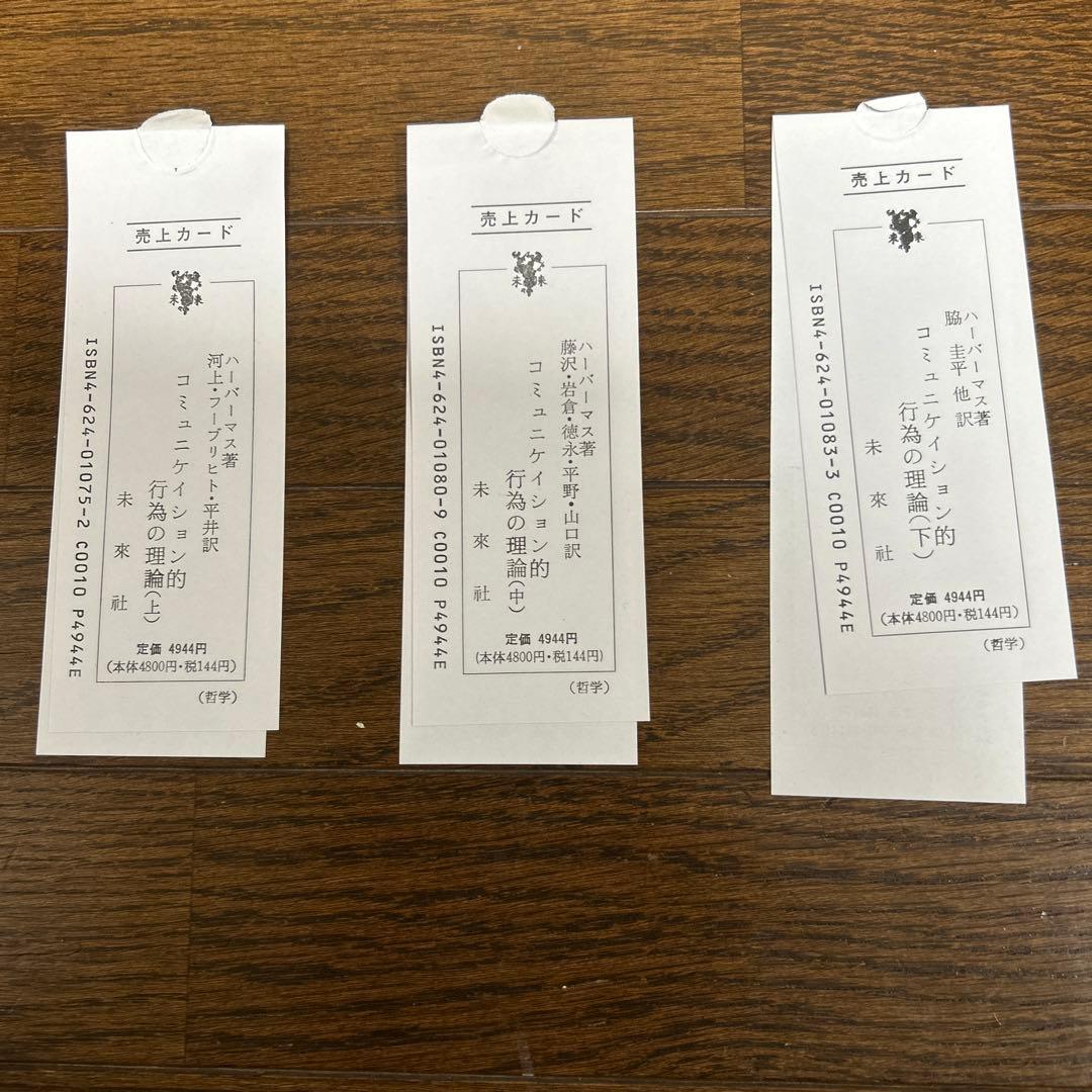 【未読】コミュニケーション的行為の理論(上・中・下) ユルゲン・ハーバーマス