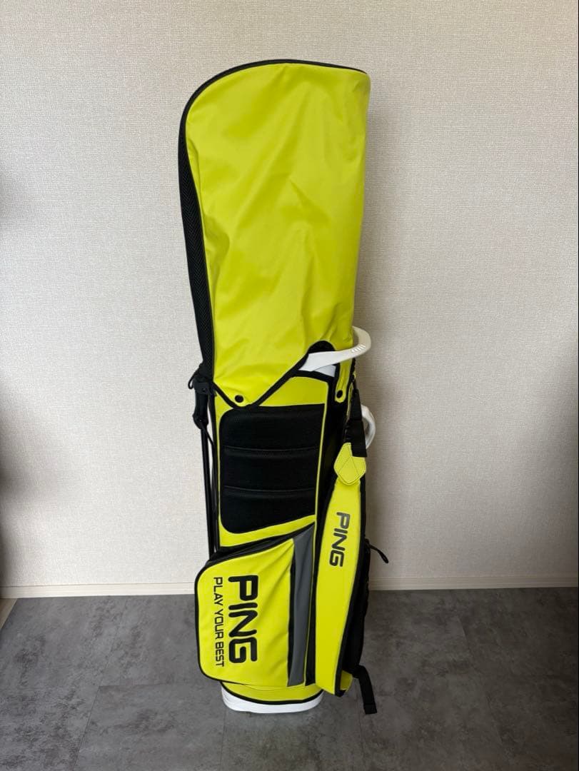 未使用品 PING キャディバッグ 24年モデル イエロー×ブラック