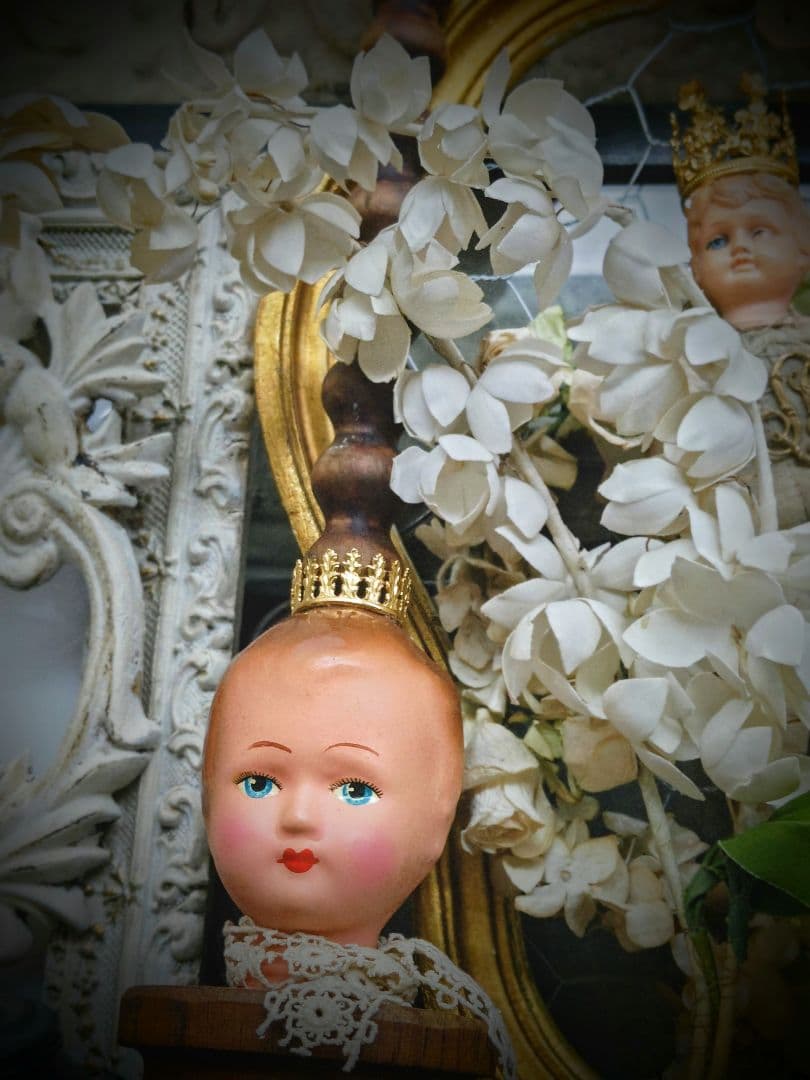 フランスアンティーク✨️大きな布花 ２点＋オマケ付き♡