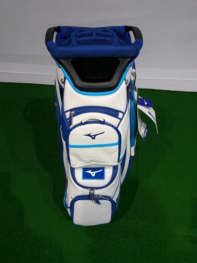 Mizuno ゴルフキャディバッグ ホワイト/ブルー