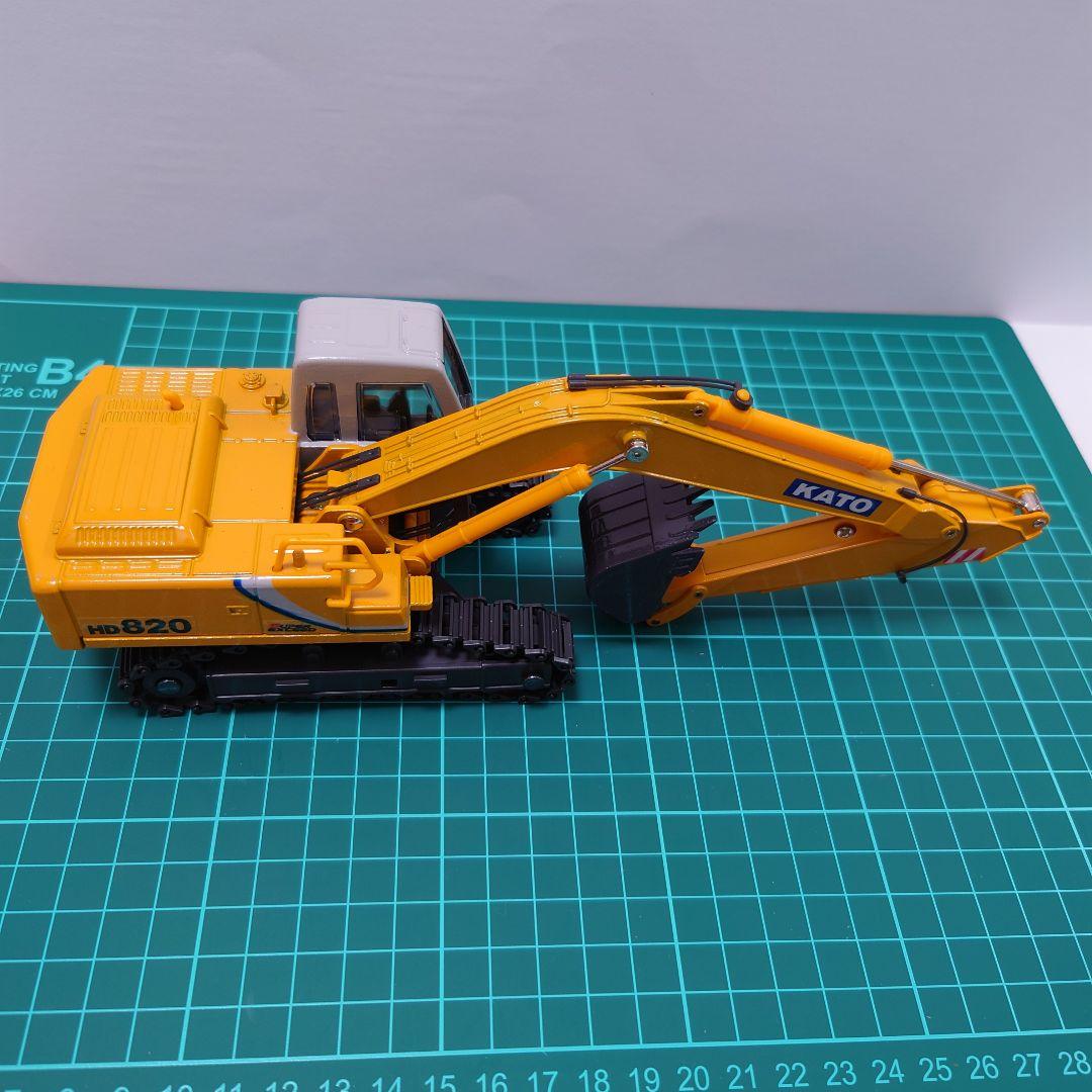 加藤　ショベルカー　建機　レトロ　ミニチュア　パワーショベル　Toy Car