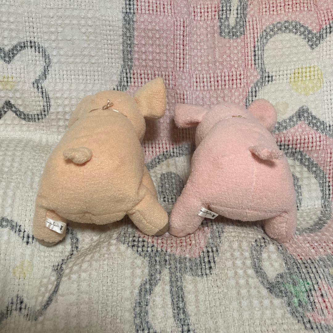 モンスイユ　ブタ　ショコラ　ぬいぐるみ　2こセット　バラ売り不可　中古品