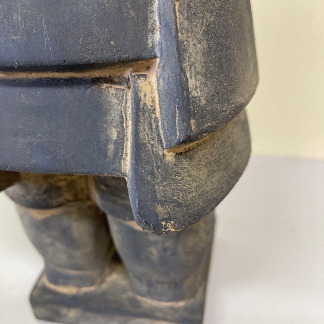 E4 兵馬俑 置物 オブジェ 始皇帝 始皇帝陵 秦の始皇帝 将軍 武官 中国骨董