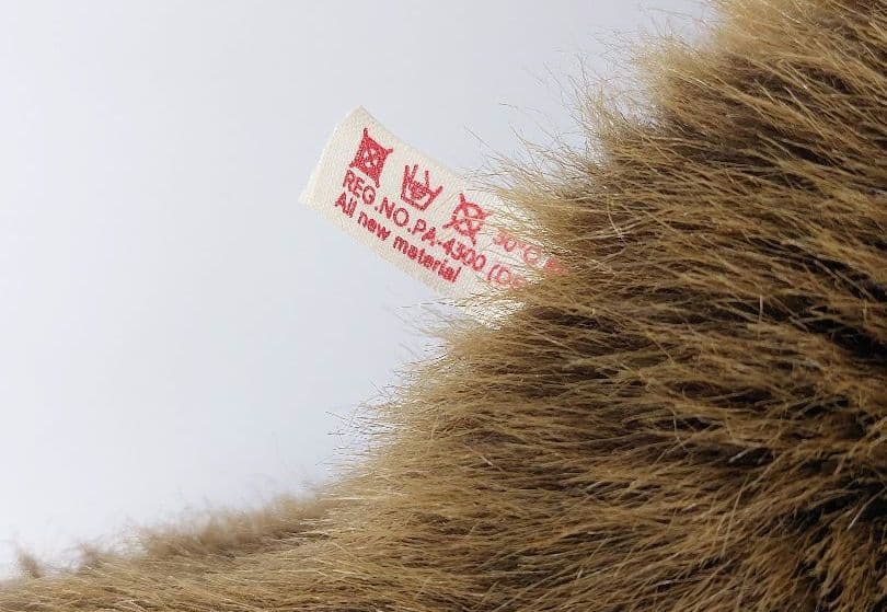 廃盤品 ケテクルーゼ ぬいぐるみ クタクタ犬 ドイツ製 ブラウン 横向き34cm