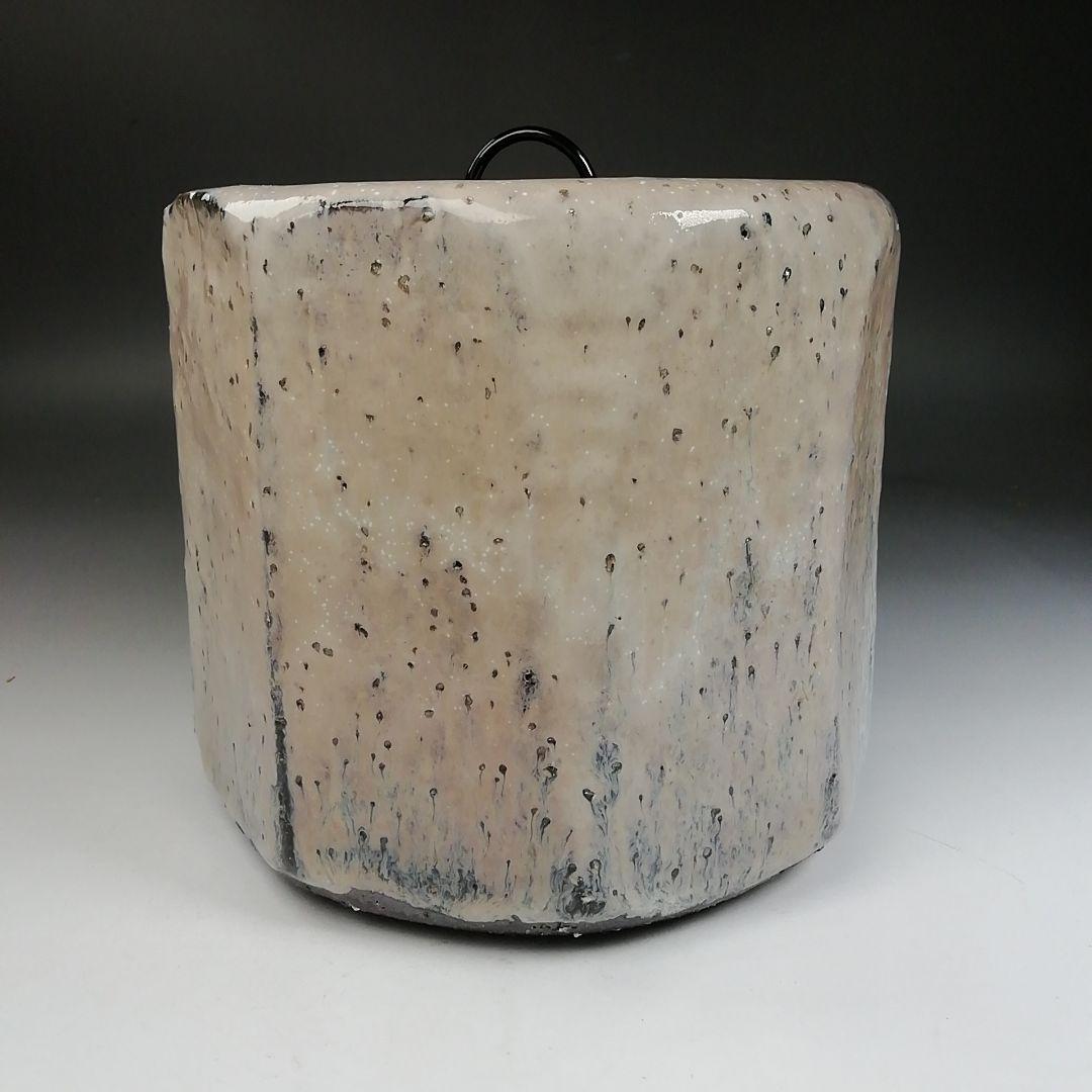 Ｗ２３　水指　『萩　水指』『小萩窯　厚東建信 造』　共箱　茶道具