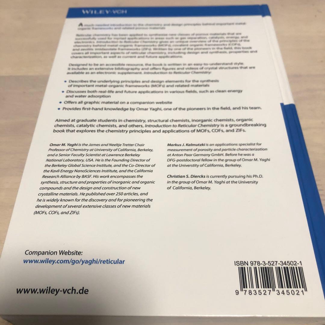 語学・辞書・学習参考書 Introduction to Reticular Chemistry