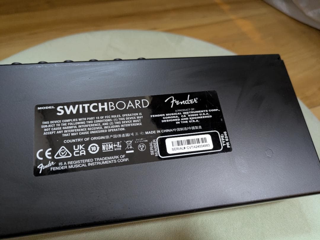 ギター FENDER SWITCHBOARD EFFECTS OPERATOR