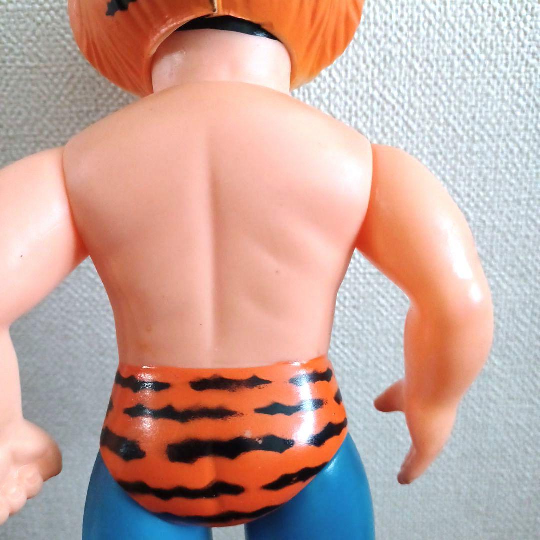 当時物 中嶋製作所 面取れマスクとマント付 希少タイガーマスク ソフビフィギュア