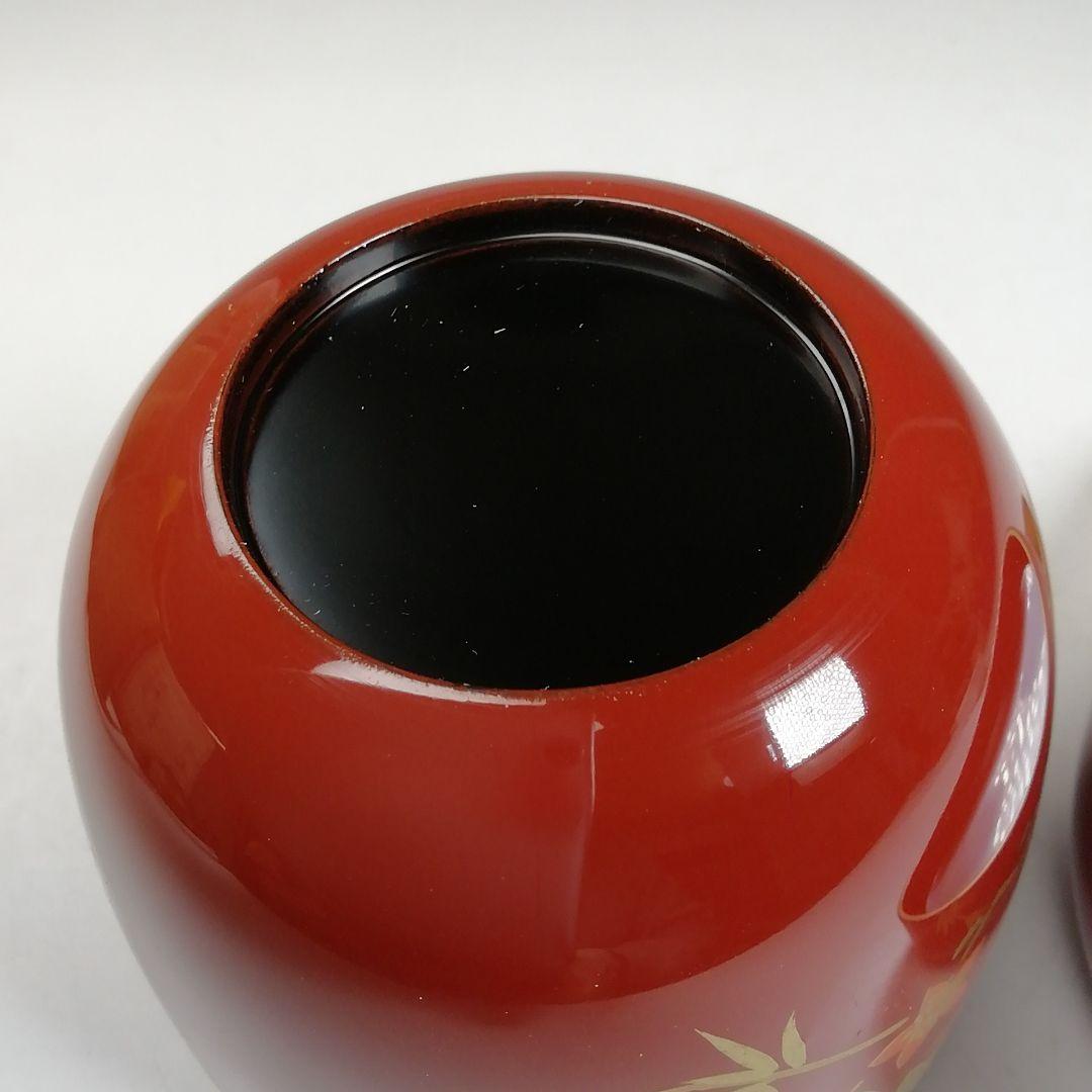 Ｗ２３７　棗　『立雛』『中棗』『和田春峰 作』　共箱　茶道具