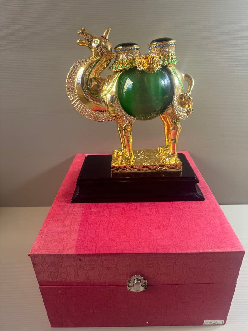 1541 中国美術 りゅうきんらくだ 流金駱駝 金メッキ ラクダ 奮門 開拓