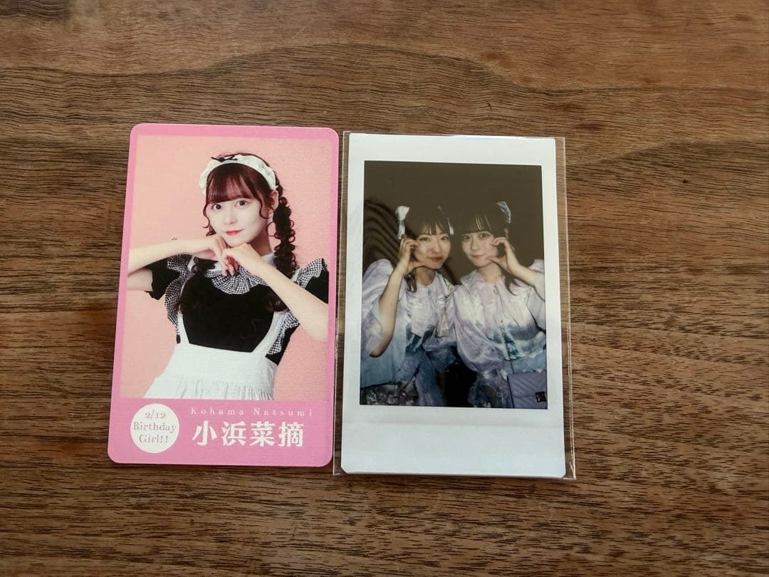 小浜菜摘(flutter♭、log you)チェキ、生写真、トレカ