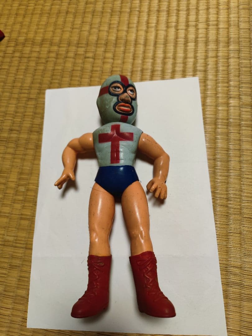 中嶋製作所 タイガーマスク ゴルゴダクロス ソフビ 辻なお 梶原一騎 昭和レトロ