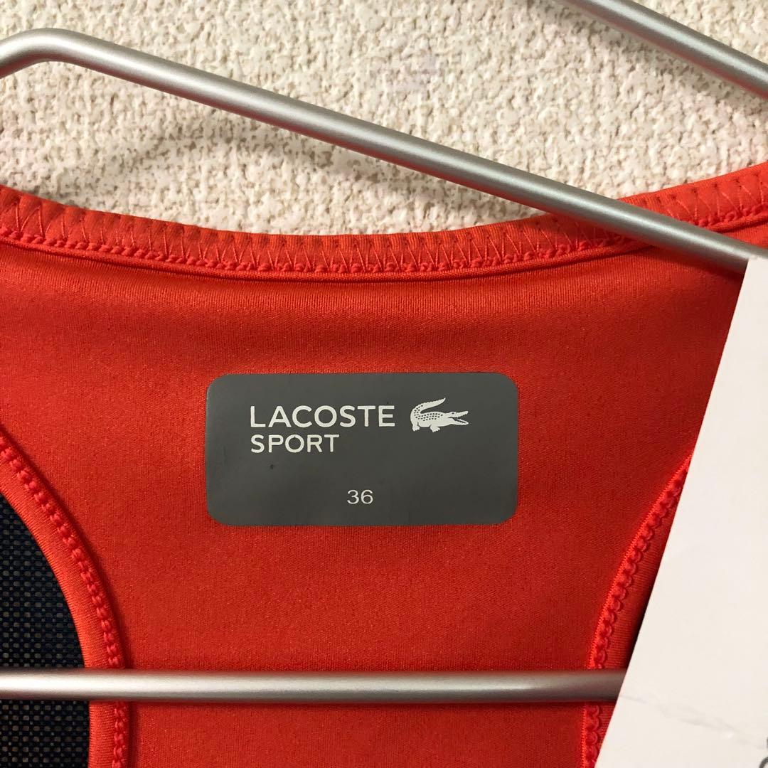 【新品】LACOSTE SPORT テニスドレス ワンピース ネイビー Sサイズ