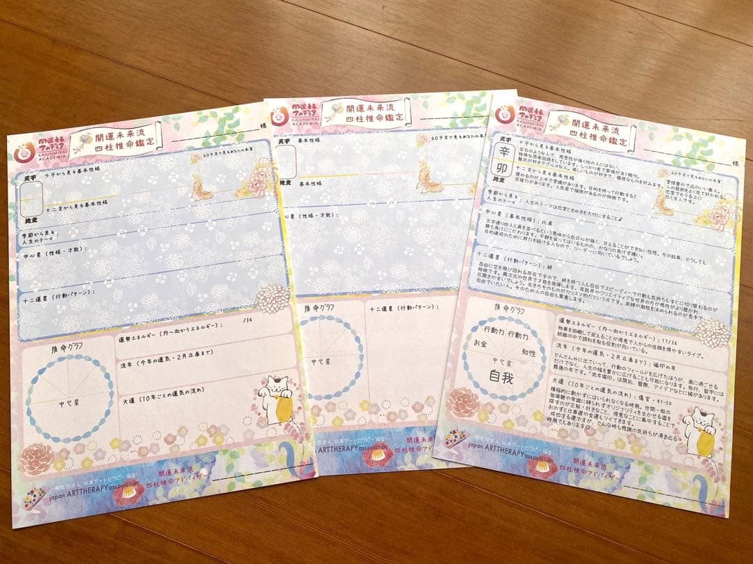 開運未来流 四柱推命アドバイザー講座テキスト 占星術 占い 算命学 動物占い