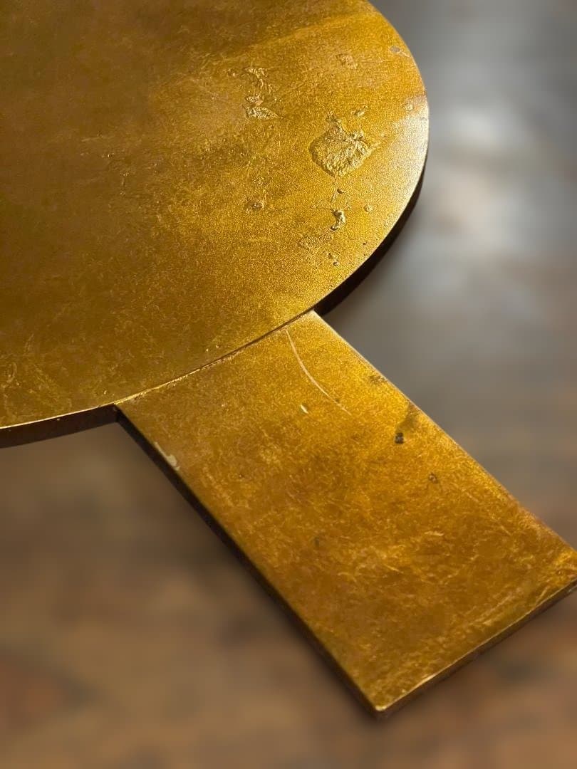 希少 特大 和鏡 銅鏡 鏡師 野田和泉守 藤原金益 松竹梅 鶴亀 骨董 柄鏡