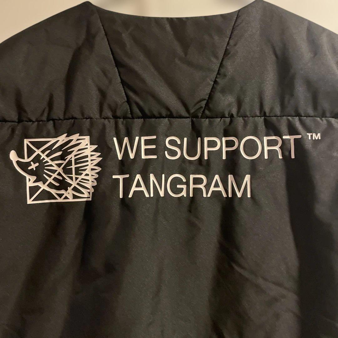 【美品】clubhouse×TANGRAM ダウンベスト ブラック メンズS
