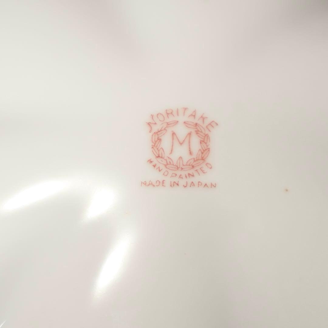 オールドノリタケ　三つ足花柄皿　ラスター彩　ジュエリートレー　6R1548ダG