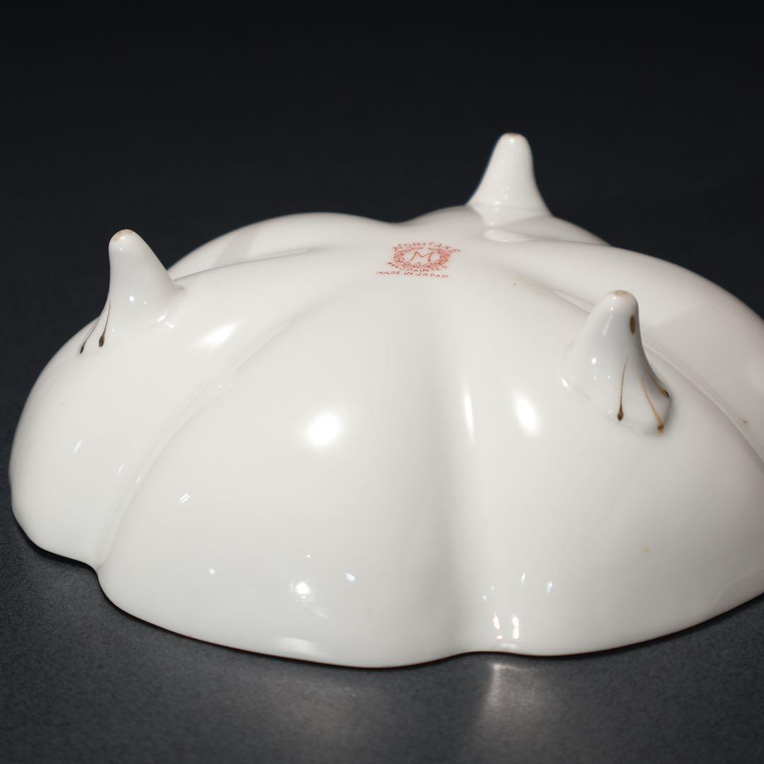 オールドノリタケ　三つ足花柄皿　ラスター彩　ジュエリートレー　6R1548ダG