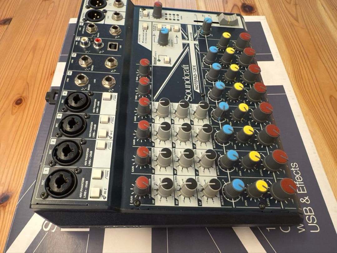 Soundcraft Notepad 12FX＋オヤイデUSBケーブル