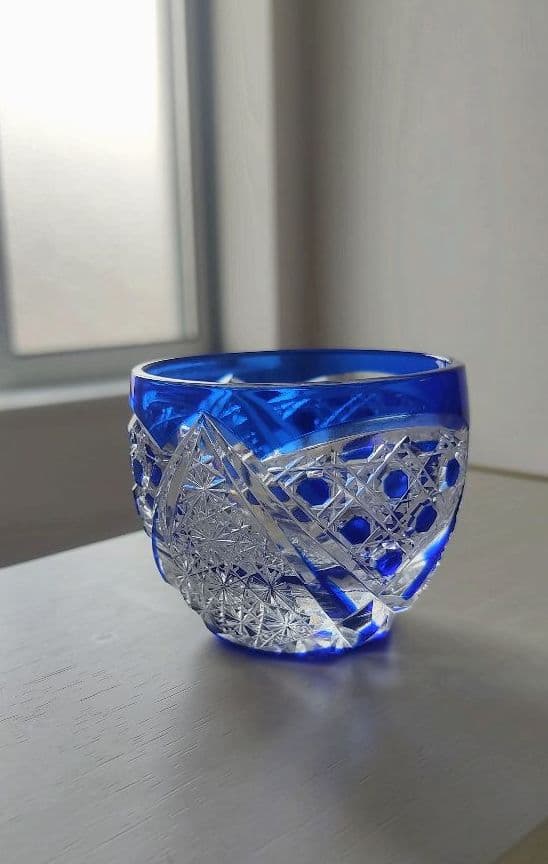 定価27500円 太武郎工房 木村泰典 猪口 （切子 江戸切子 薩摩切子）