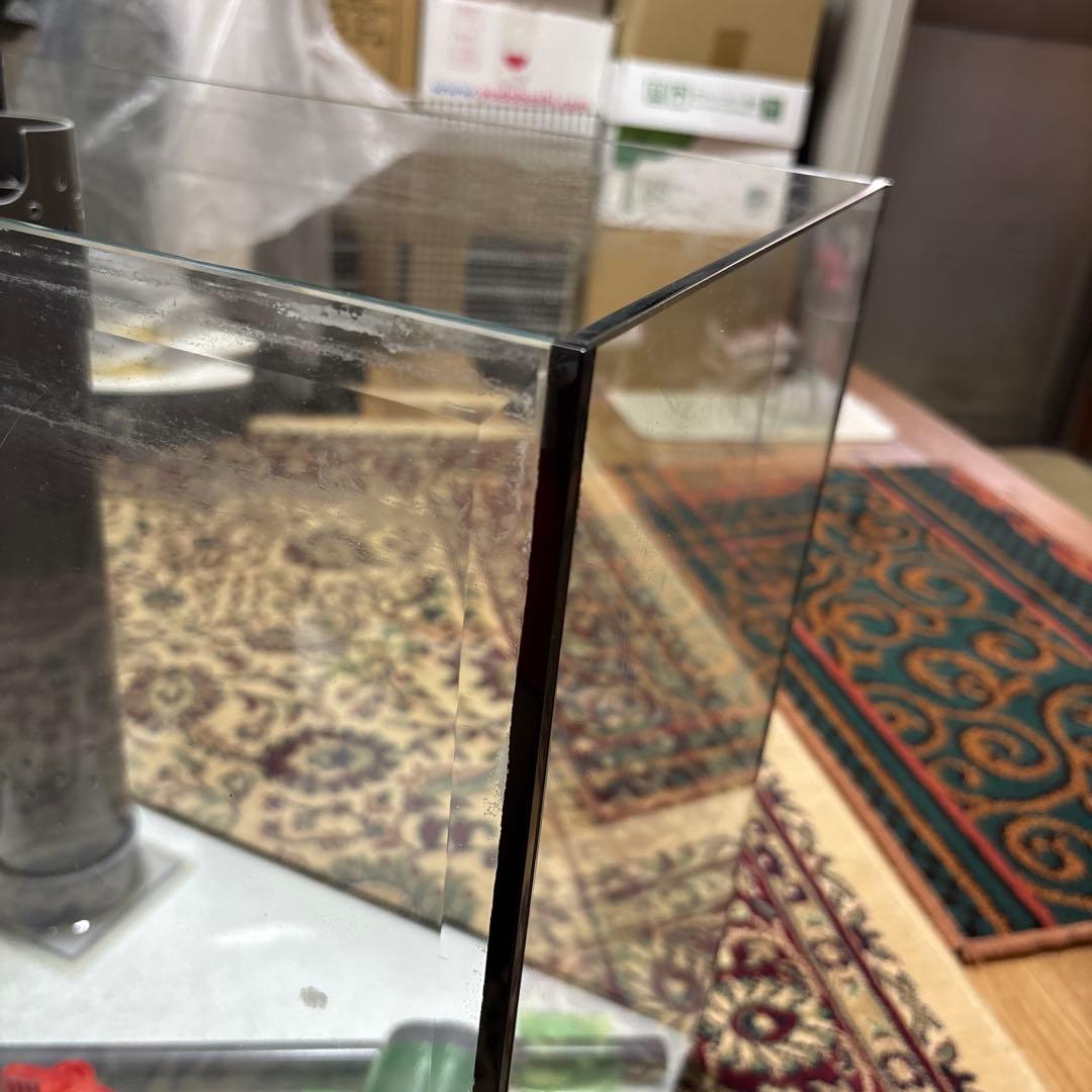 【引取限定】45㎝ オーバーフロー水槽 ガラス製 パイプ付き