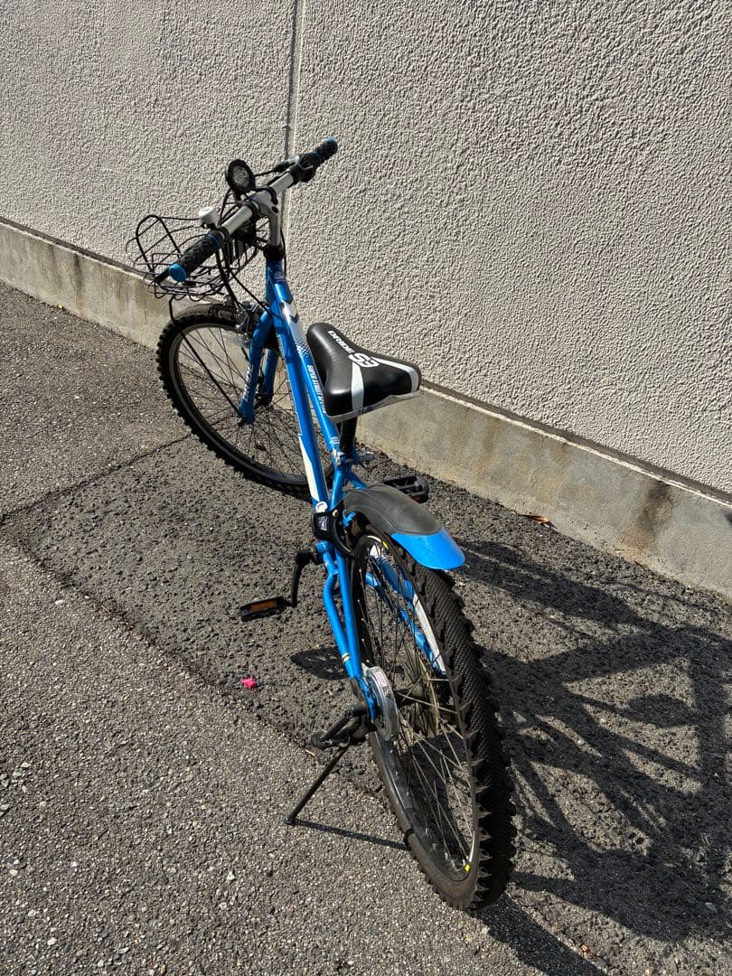 「神戸市内限定/近隣まで輸送可/引取割引します」24インチ　ブルー　6段変速