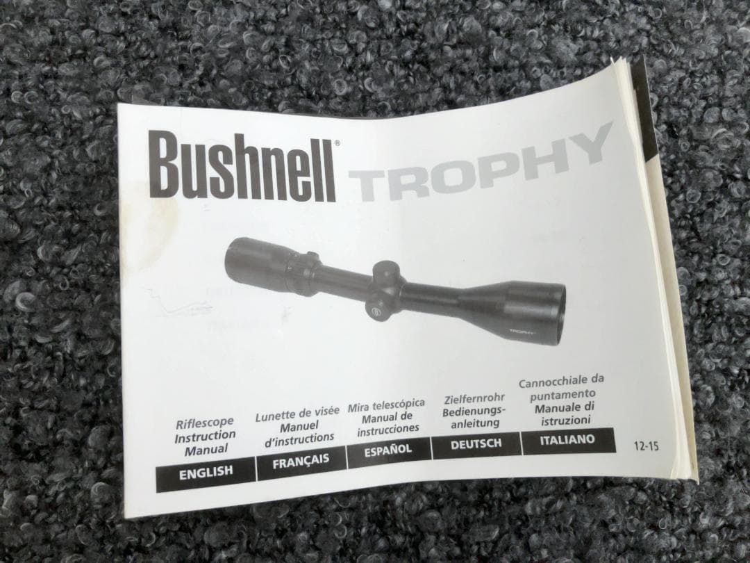 実物 Bushnell TROPHY ライフルスコープ 3-9x 40mm