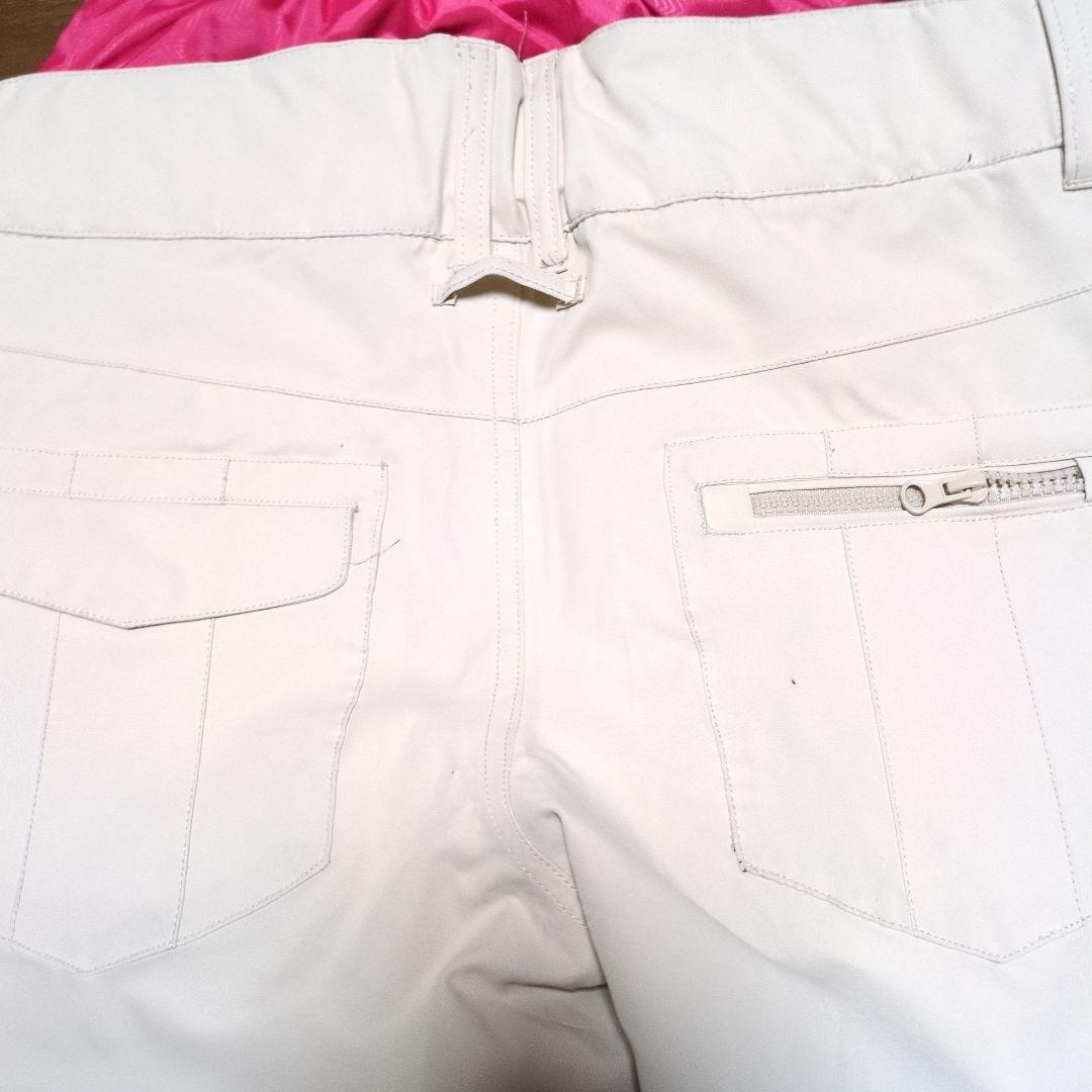 ROXY　スノボウェア　上下セット　Ｍ　総柄　ロゴ　ベージュ