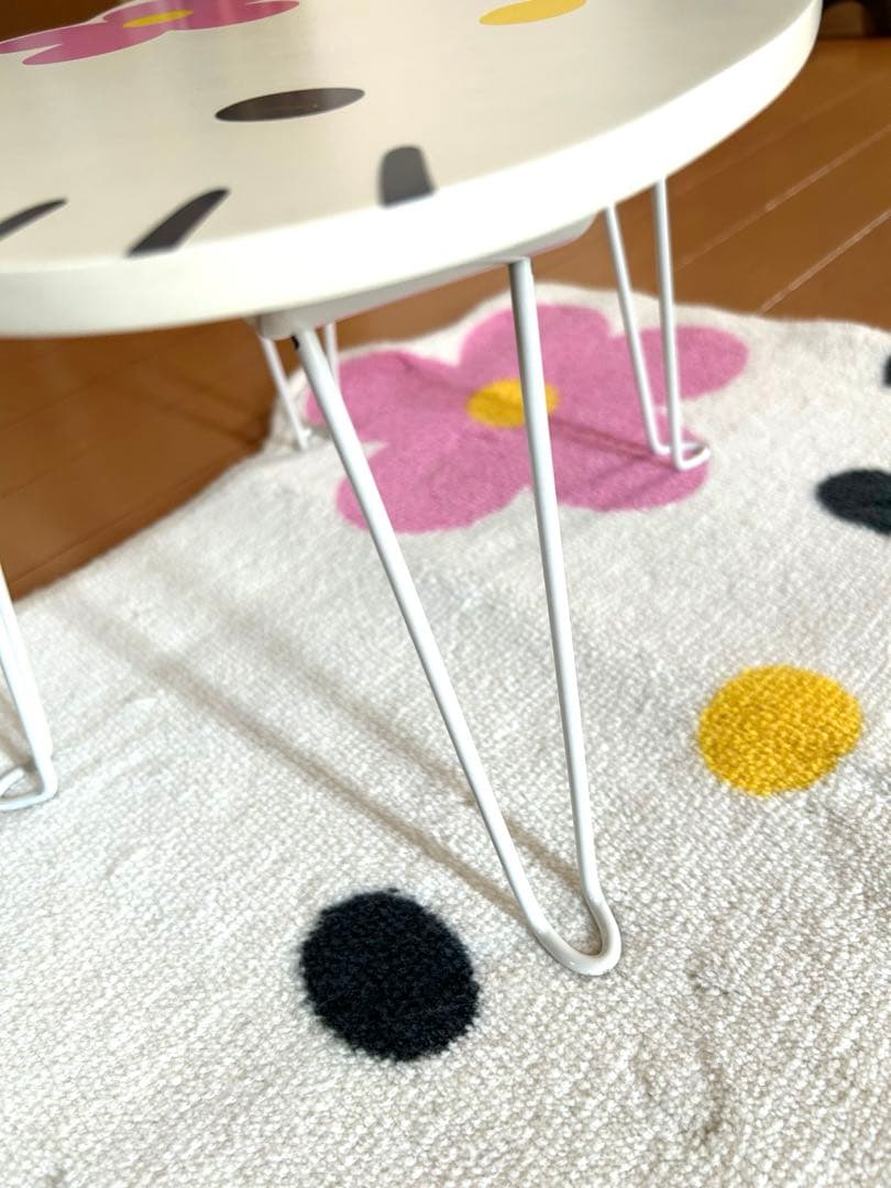 希少レア当時物【大人気】ハローキティ　折りたたみテーブル　ダイカット　マット