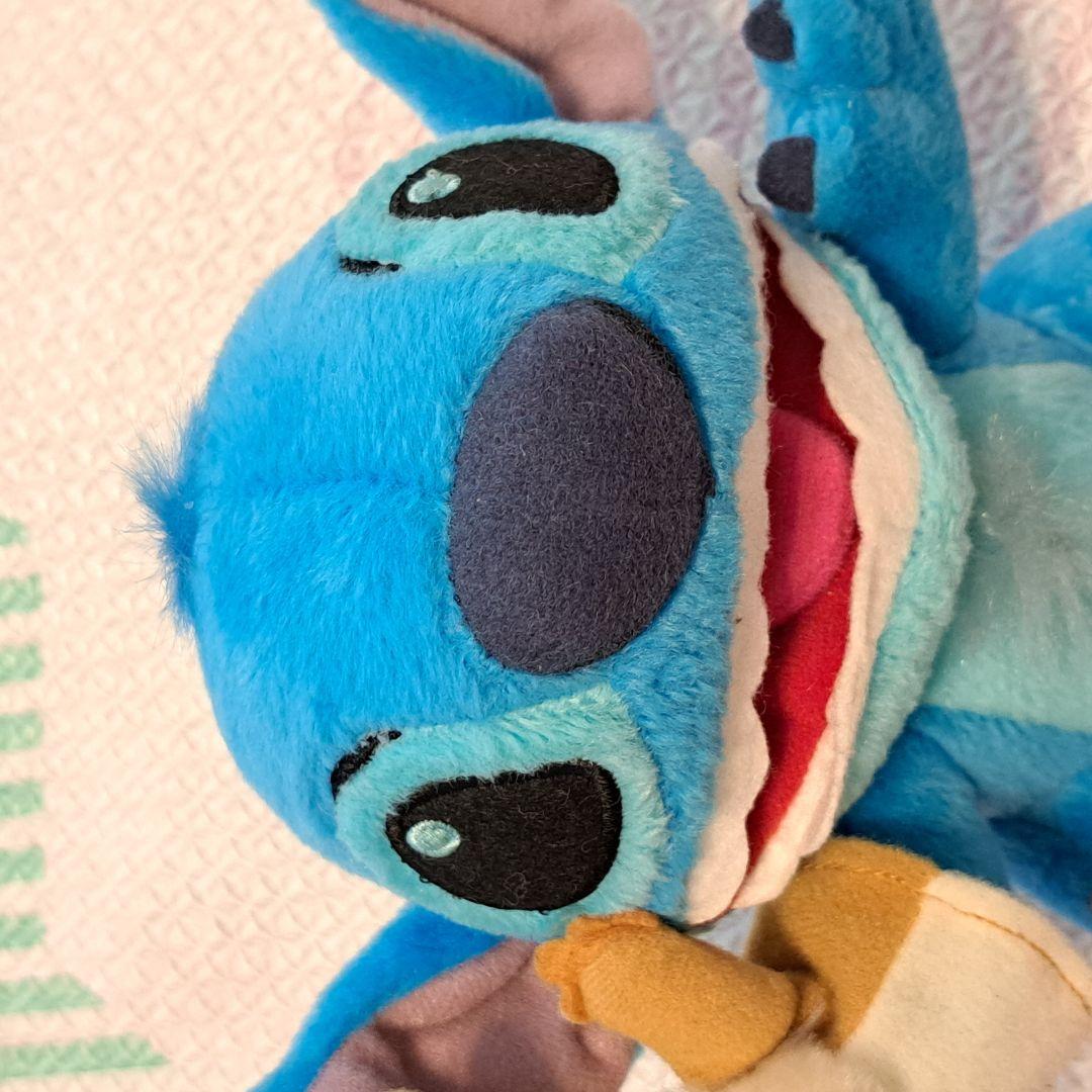 ルーベンのパペットを持ったスティッチのぬいぐるみ　リロ&スティッチ　レア