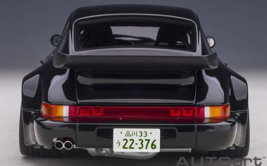 オートアート1/18 ポルシェ911ターボ　湾岸ミッドナイト　ブラックバード