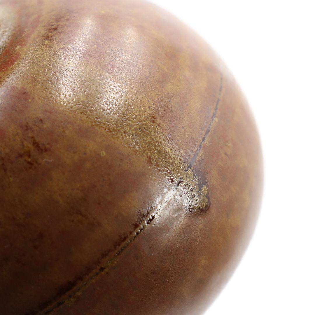 鬼丸碧山作 高取茶入 文琳 金春手金襴 万屋町緞子 茶道具 共箱　M318