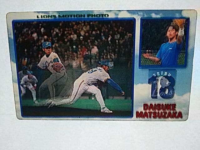 希少一点物★2021.10.19引退登板★未販売★松坂大輔の投球モーションカード