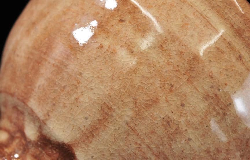 【最上位】十四代　新庄貞嗣　萩茶碗　共布共箱　　山口県指定無形文化財　青井戸