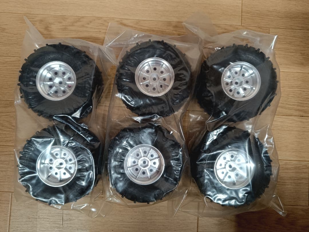 １S限定GF-06専用!タミヤイベント限定パープルメッキホイール付きタイヤセット