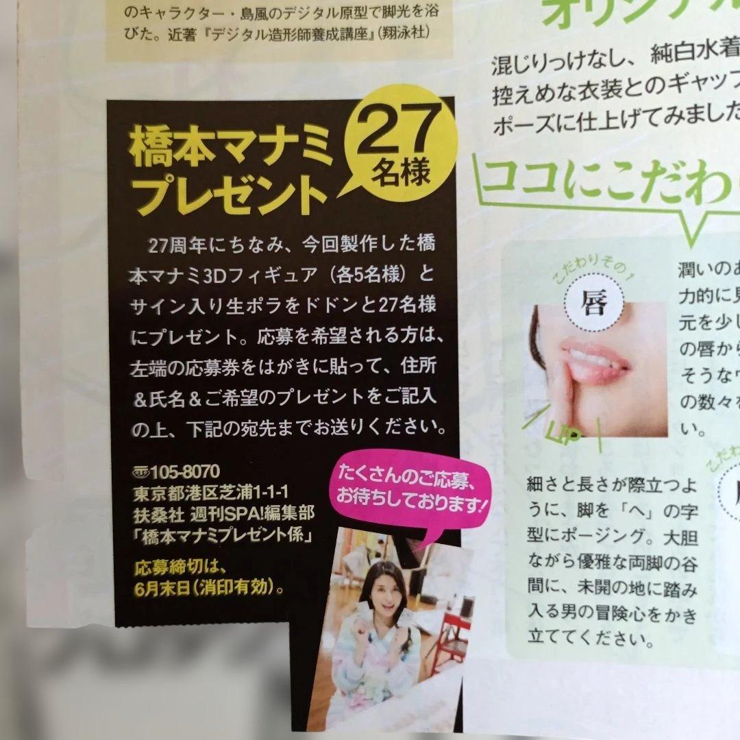 橋本マナミ　3Dプリンタの本人フィギュア【非売品】SPA!当選！！