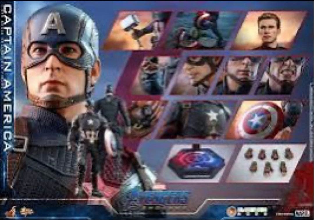ホットトイズ：キャプテン・アメリカ（アベンジャーズ／エンドゲーム）1/6スケール